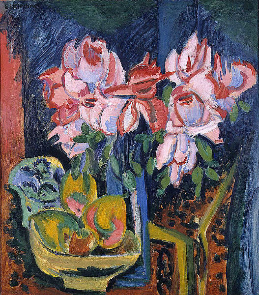 Ernst Ludwig Kirchner Pink Roses